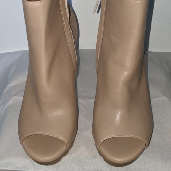 BCBG Max Azria -Tan peep toe booties - Picture 4 of 6